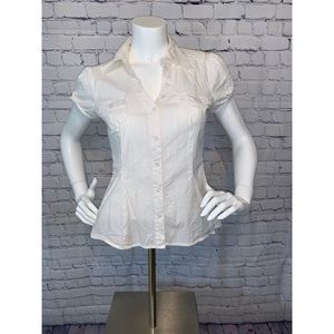 White Button Down Blouse